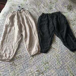 2 Pairs of Flax Linen Pants
